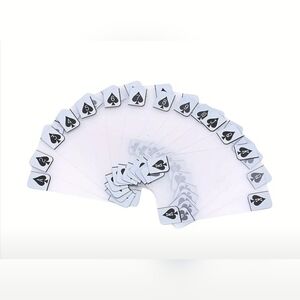 Clear Playing Cards, NWT, Clear/Black